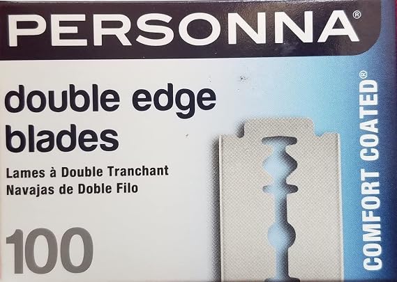 Personna Double Edge Razor Blades in White Wrapper 100 count