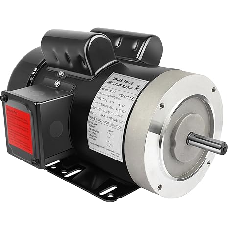 5HP General Electric Motor 3450RPM Single Phase 208-230V 56C TEFC CW/CCW