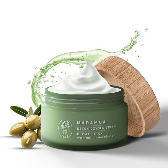 Detox Antioxidant Moisturizer Face Cream - Natural & Organic Face Moisturizer for Women | Lightweight Hydrating Daily Facial Lotion for Dry Skin | Anti Aging Night & Day Cream for Skincare