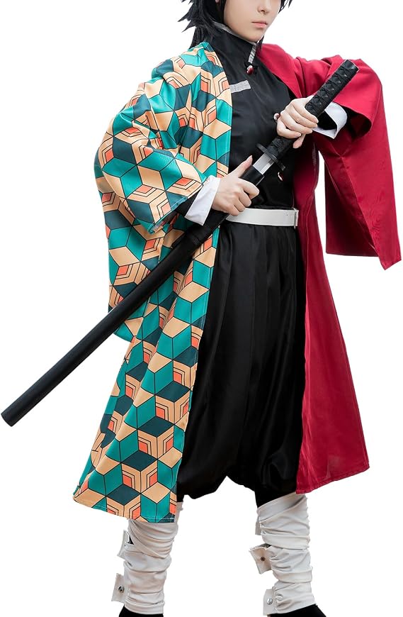 CR ROLECOS Mitsuri Cosplay for Mitsuri Tomioka Giyuu Costume Giyuu Anime Outfit for Halloween