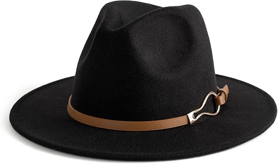 Fashion Women Wide Brim Fedora Floppy Panama Hat