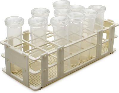 10Pcs 60Ml Floral Tubes with Rack Holder for Milkweed Cuttings