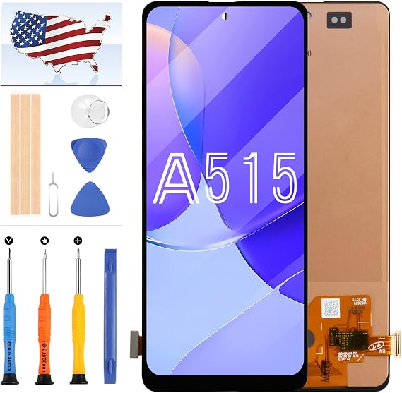 for Samsung Galaxy A51 A515 Screen Replacement for Samsung A51 LCD for SM-A515U A515FN/DS A515F A515 LCD Display Touch Screen Digitizer Full Assembly Parts Kit with Tools (Black,Not for A51 5G)