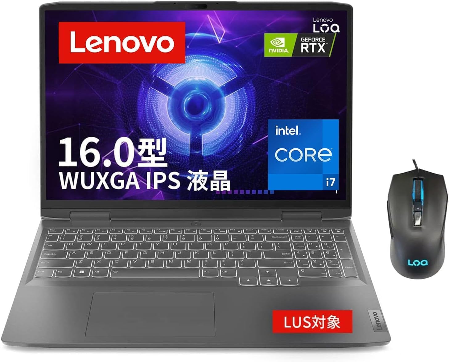 Direct Sales Laptop: Lenovo LOQ 16IRH8 Core i7-13620H 16.0 WUXGA 16GB Memory 512GB SSD GeForce RTX 4060 No Office Windows11 Storm Gray