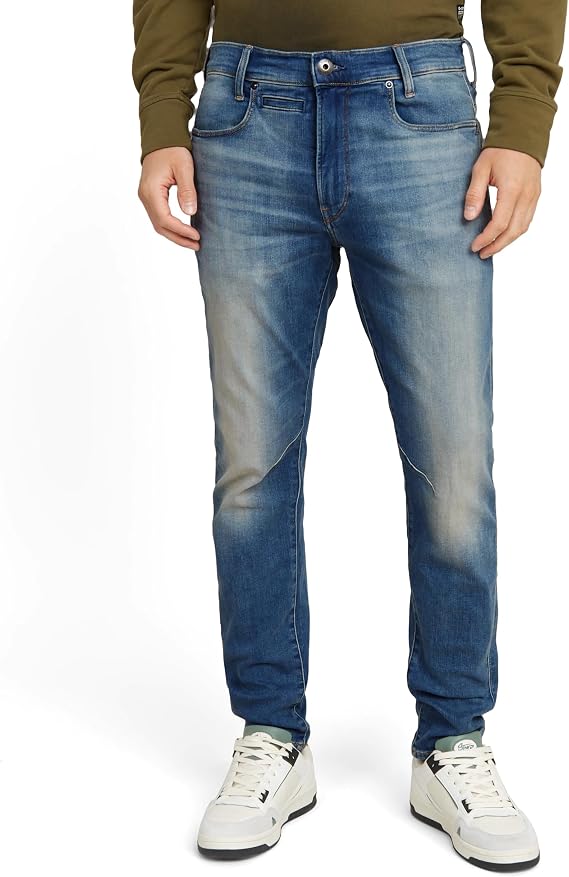 G-STAR Raw Men's 3301 Straight Fit Jean in Cyclo Stretch Denim