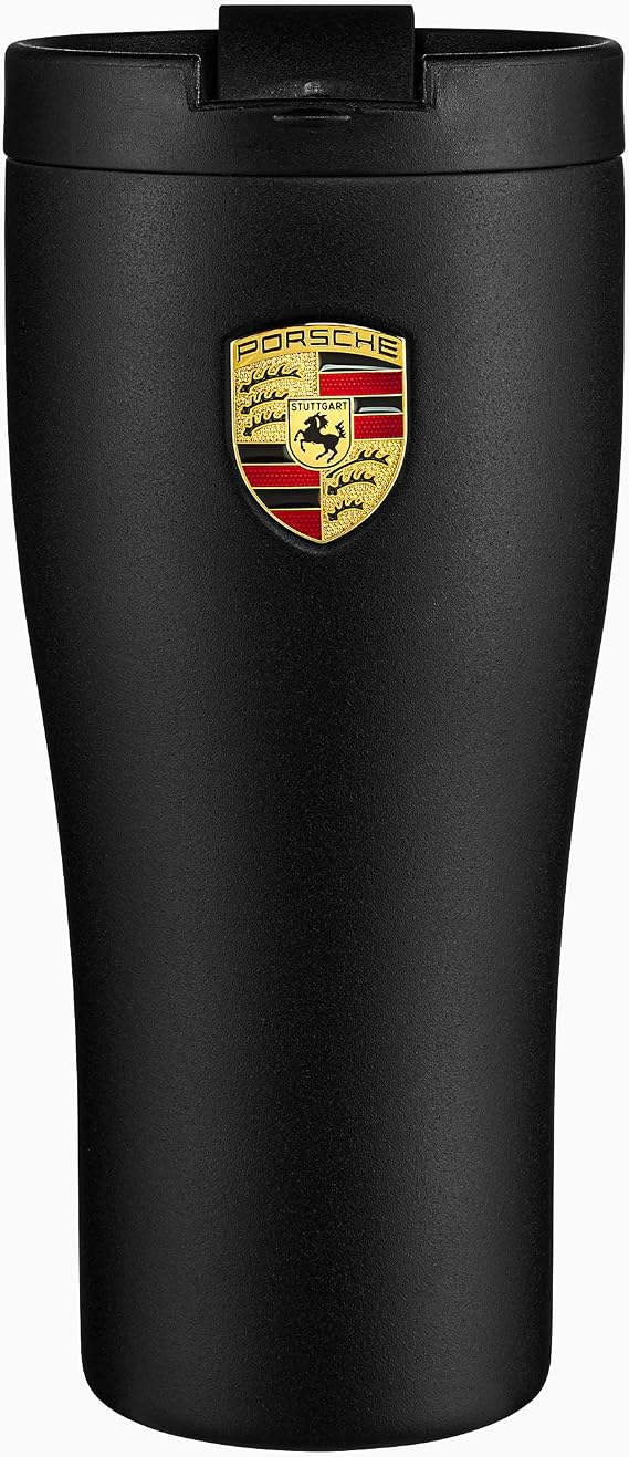 Porsche Thermal Travel Mug - Matte Black 460 mL