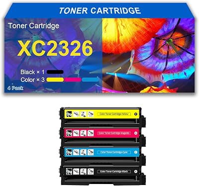 XC2326 Toner Cartridges NO chip Replacement for Lexmark XC2326 Toner Cartridge Works with for Lexmark XC2326 Printer, Combination Pack