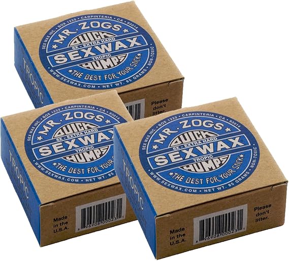 Sex Wax Quick Humps Coconut (Choose Temperature) (6x Tropical, 3 Pack)