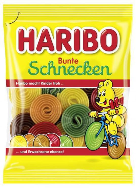 HARIBO Candy | HARIBO Colorful Snails | HARIBO Gummies | HARIBO Gummi Candy | 5,6 Ounce Total