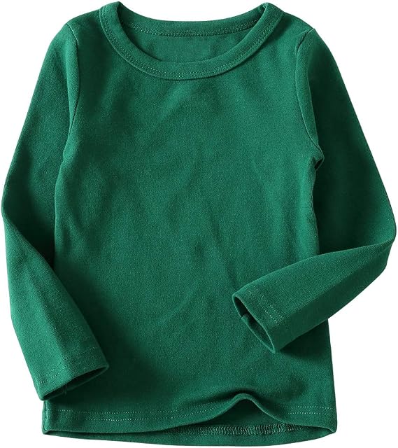 KISBINI Unisex Girls Cotton Long Sleeve T-Shirt Top Tees