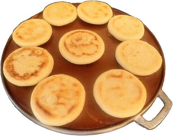 VIKO Budare para arepas 36cm precurado 14" @vikogrills Gauchogrillx griddle Hecho en Venezuela