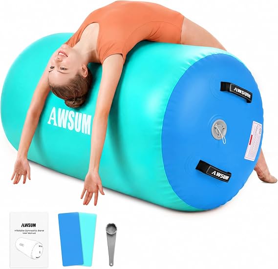 AWSUM Gymnastics Barrel, Air Roller for Back Handspring and Walkover