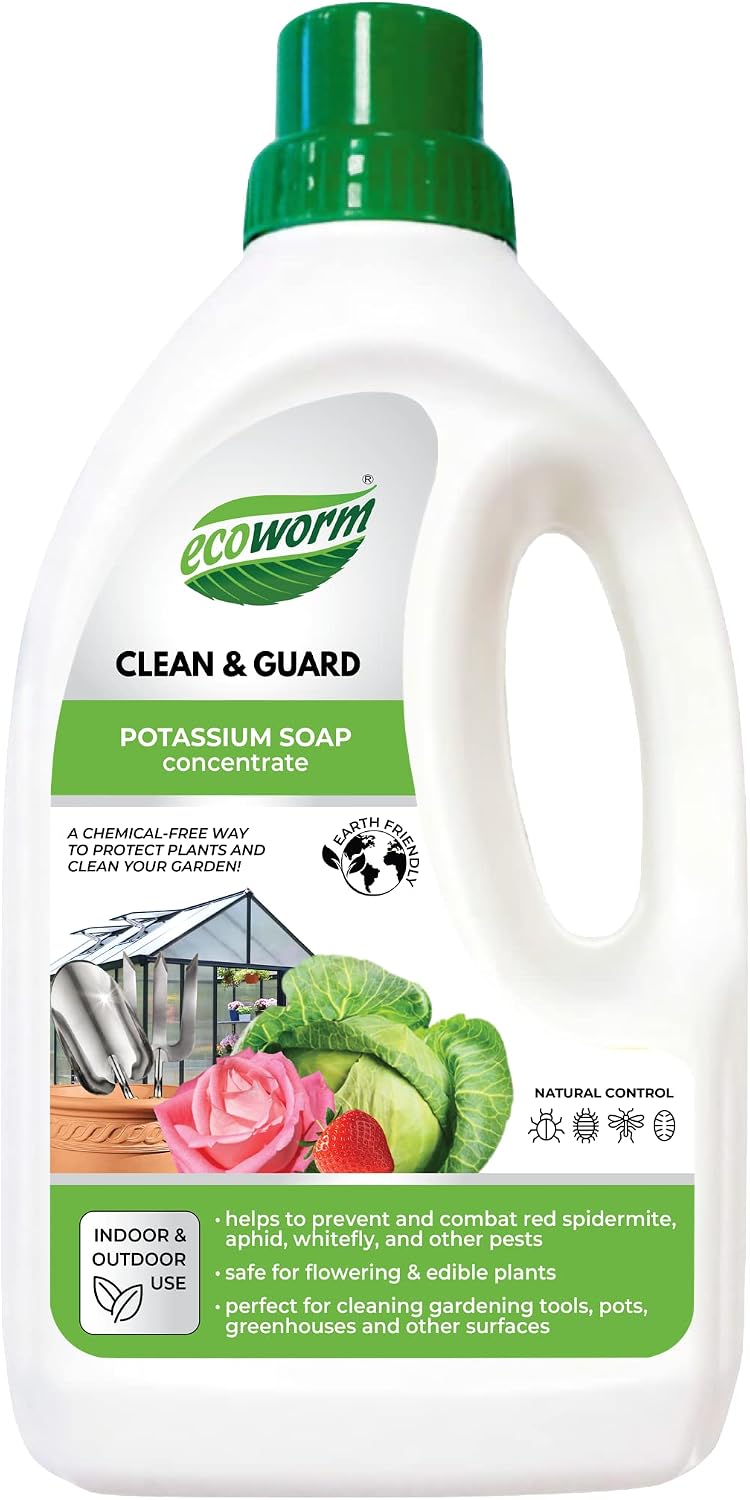 Potassium Soap - Horticultural Soap - Natural Insecticide - Laundry Detergent - Surface Cleaner -1L Concentrate