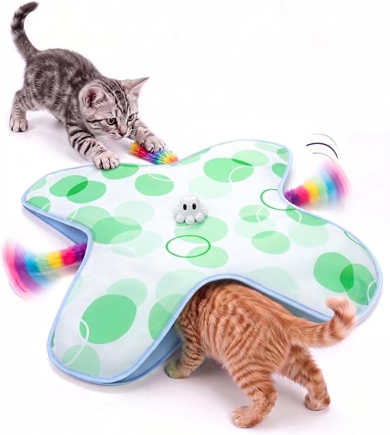 PetBusy Smart Interactive Cat Toys for Indoor Cats Chasing and Pouncing Fun