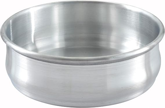 Winco 48 oz Stackable Aluminum Dough Pan