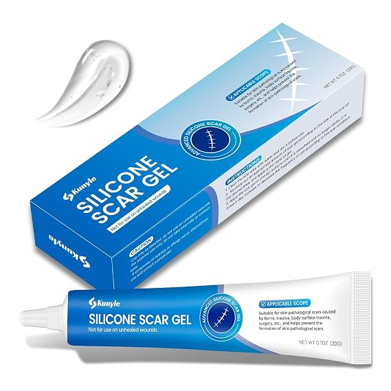 Silicone Scar Gel, Scar Cream, Advanced Scar Stick for Surgical Scars, Stretch Marks, Keloid Bump Removal, Old and New Scars 0.70oz (20g)
