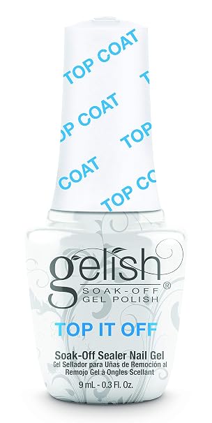 Gelish MINI Top It Off - 9ml Sealer Top Coat LED Gel Polish, High-Gloss Top Coat for Long-Lasting Shine and Durability - Perfect for Professional and At-Home Use