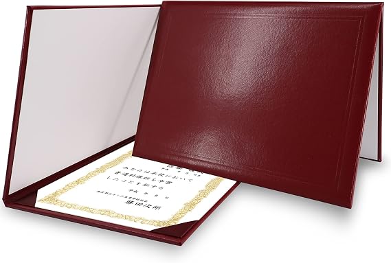 GraduationMall Diploma Cover Certificate Holder Graduation Covers for A4 Paper Classic Smooth Maroon
