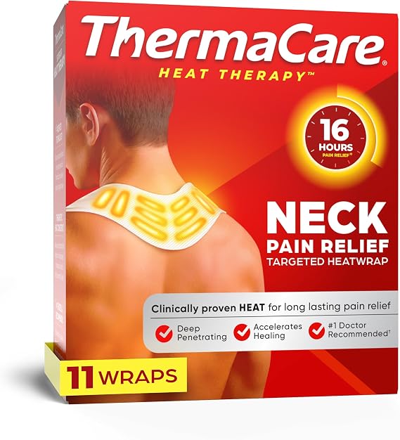 ThermaCare Heat Wraps for Neck & Shoulder Pain Relief, 11 Count