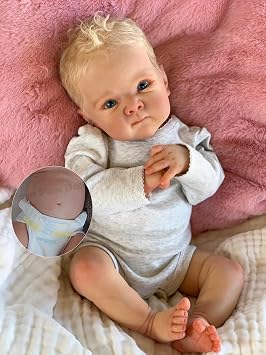 Zero Pam Reborn Baby Dolls Full Body Vinyl-18 in Realistic Baby Doll, Boy, Lifelike Babys Doll that Look Real, Real Life Reborn Dolls with Accessories