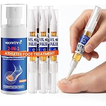 KTS Toenail Fungus Treatment Extra Strength with Athletes Foot Spray - Nail Repair Kit for Discolored Nails - 25% Undecylenic Acid Pen & 2% Miconazole Nitrate Solution for Runners & Swimmers
