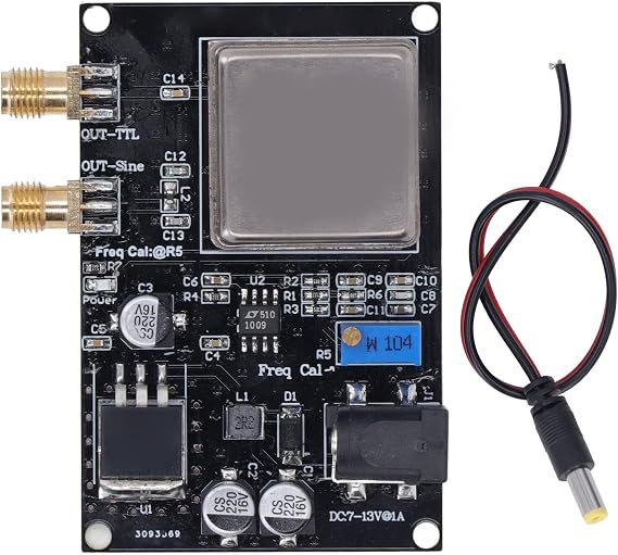 Pilipane OCXO 10MHz Frequency Standard Reference Module Sound Decoder Frequency Meter, OCXO Frequency Reference Module, Crystal Oscillator Constant Temperature Board