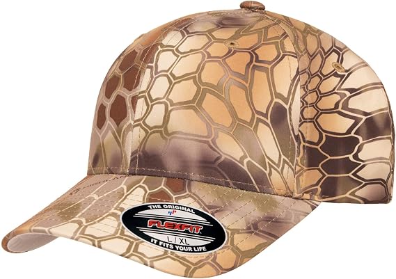 Flexfit 6277 Wooly Combed Twill Cap, L/XL, Kryptek Highlander