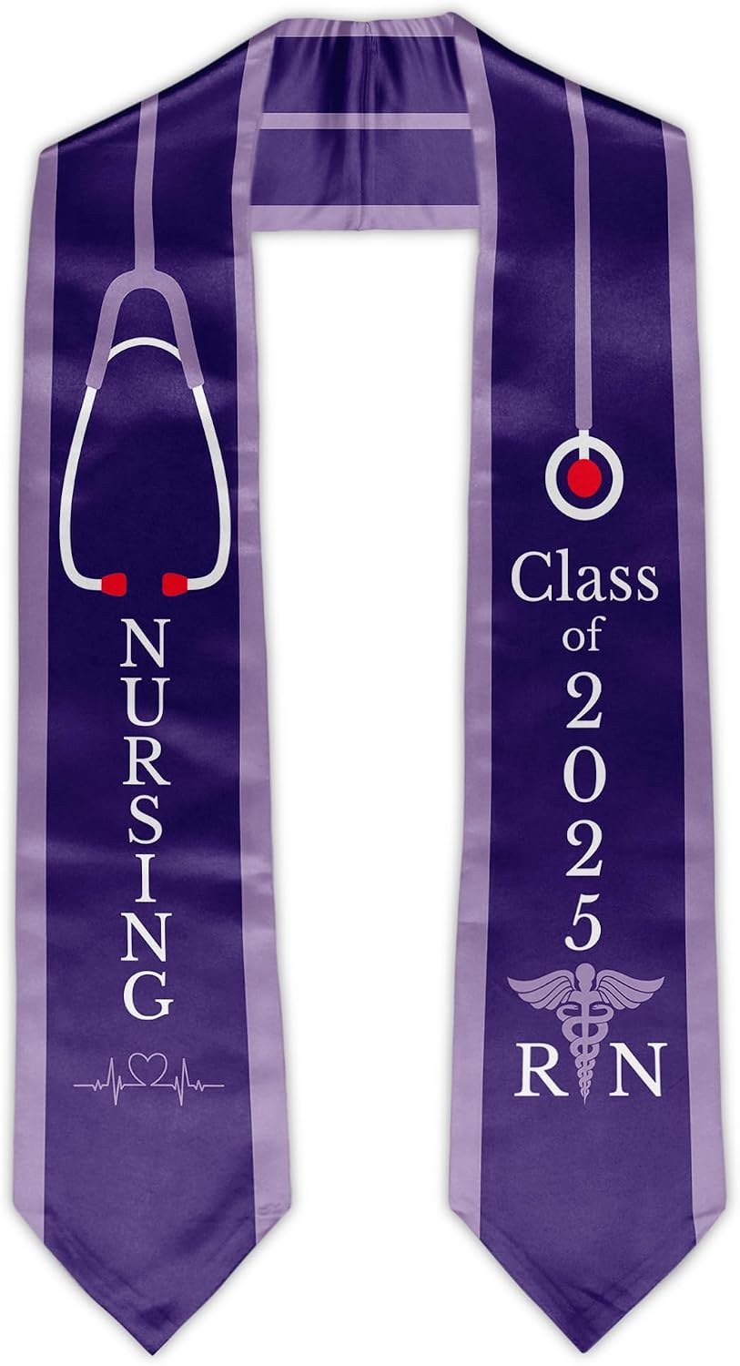 Nursing Graduation RN Stole Nursing Graduate Sash Class of 2025 Nurses Scarf Graduation Gift Idea 72