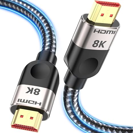 Southlight 10K 8K HDMI 2.1 Cable 1M, 48Gbps Ultra High-Speed | 8K@60Hz 4K@120Hz HDMI® Lead, for HDTV & PS5 & PS4 & Blu-ray, Supports eARC HDR10 HDCP 2.2 2.3 DTS: X 3D CEC