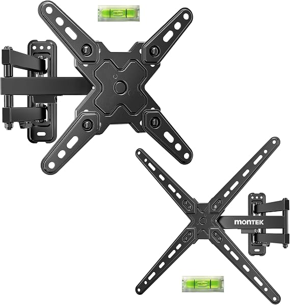 monTEK Full Motion TV Wall Mount Bracket for LED LCD Flat Screen TVs & Monitors, Swivel Tilt Extension Rotation with Articulating Arms, for 13-43 Inch & 13-55 Inch