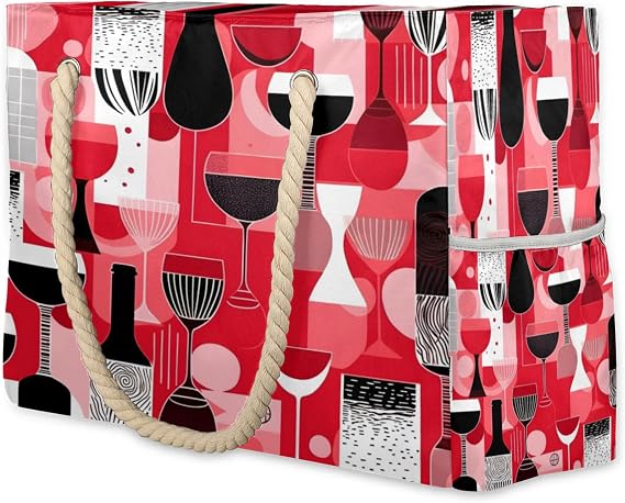 Beach Bags for Women and Men Extra Large Waterproof Sandproof Zipper Travel Tote Bag