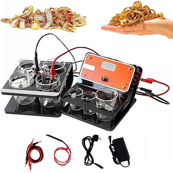 Gold Plating Kit for Jewelry Decoration - Pen Type Plating Machine for Gold, Silver, Copper Electroplating - Nickel Solutions Included