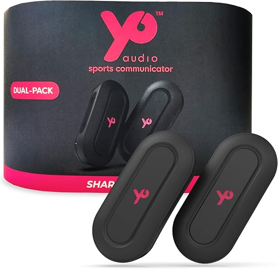 YO AUDIO Bluetooth Intercom Headset for Outdoor Adventure Sports - 2000ft Range for Snowboarding, Skiing, Motorcycling, Horseback Riding, Biking, and Climbing - Hands-Free Communication