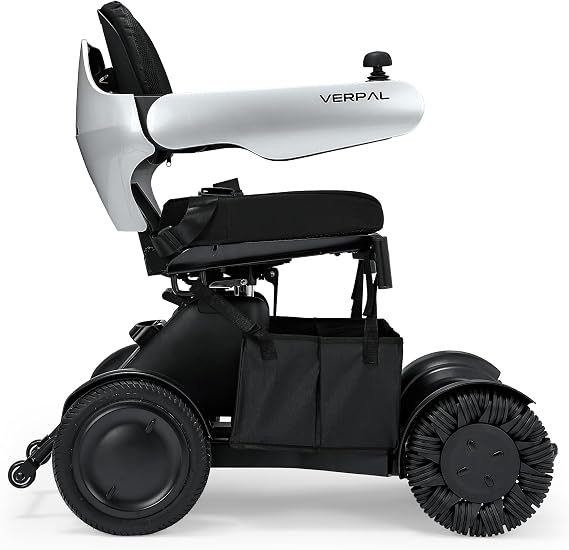 Electric Wheelchairs for Adults,25 Miles Long Travel Range All Terrain Power Wheelchair, Compact Motorized Wheelchair,Airline Approved (Silver Grey)