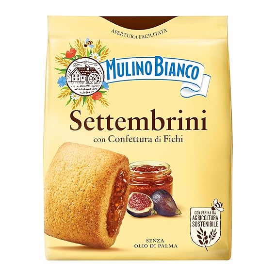 Mulino Bianco Settembrini, Italian Biscuits with Fig Filling, 10.58oz