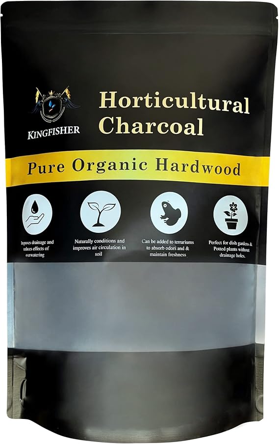 Organic Horticultural Charcoal & Terrarium Charcoal | Charcoal for Plants | Pure Hardwood Charcoal for Planting and Gardening | Organic Canadian Maple Biochar