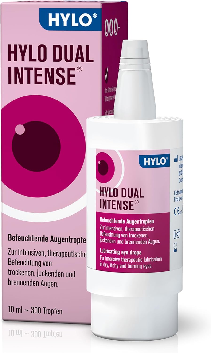 HYLO DUAL INTENSE Eye Drops for Dry Eyes Intense with Hyaluronic Acid and Ectoin 10 ml