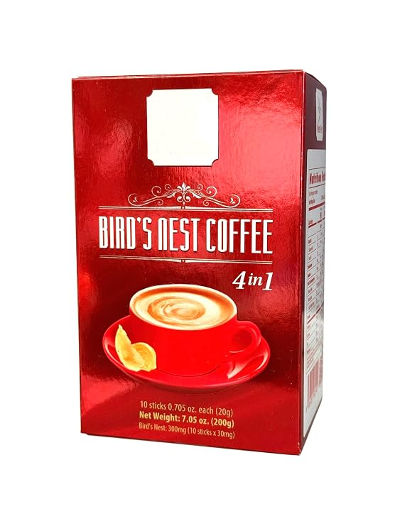Instant Coffee Powder, Quick Dissolving (1 PACK, BIRD NEST COFFEE)