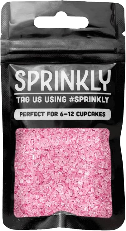 SPRINKLY - Sugar Crystals - Pink - 30g