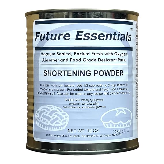 Future Essentials Shortening Powder #2.5 Can, Shortening for Baking, 12oz