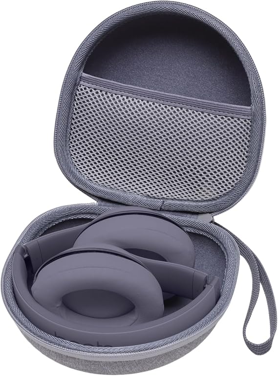 JLab JBuds Lux Headphone Headset Case for ANC/Beats/JBL/TOZO/BERIBES/Picun/KVIDIO Noise Cancelling Over-Ear Foldable Headphones Gray