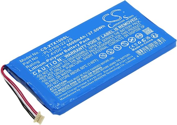Replacement Battery for XTOOL X100 Pad 2 X100 Pad 2 Pro X100 PAD2 Auto Key Programmers X100 PAD2 Pro Auto Key Program, PL3769122-2S battery 5000mAh
