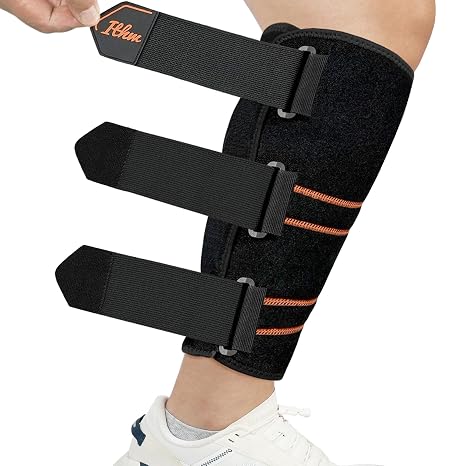 Adjustable Calf Brace for Shin Splint Relief, Shin Splint Brace for Swelling,Strain, Sprain, Calf Compression Wraps for Men Women(Small)