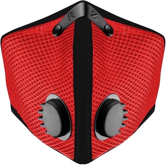 RZ Mask M2 - Cooling Mesh Dust Mask w/ 99.8% Carbon Filtration, Anti Fogging w/Easy Use Hook-and-Loop Head Strap