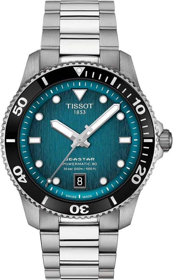 TISSOT Watch TISSOT SEASTAR 1000 Powermatic 80 40mm T1208071109100 Men's Turquoise Gradient Dial