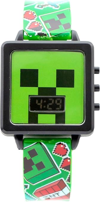 Minecraft Creeper vs Diamond Sword Kid's Digital Watch