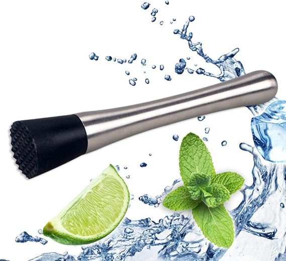 Cocktail Pestle – Ice Crusher, Stainless Steel Muddler, Mixer Pestle, Cocktail Accessories for Debugging Delicious Cocktails, Drinks and Juices