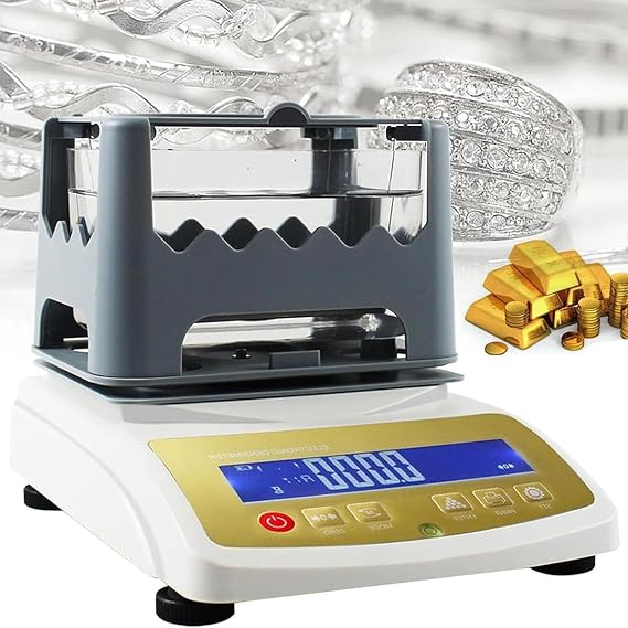 Gold Purity Content Detector Gold K Value Tester Gold and Silver Density Meter, Jewelry Tools and Equipment Precious Metals Testing Machine Precious Metal Analyzer,600K