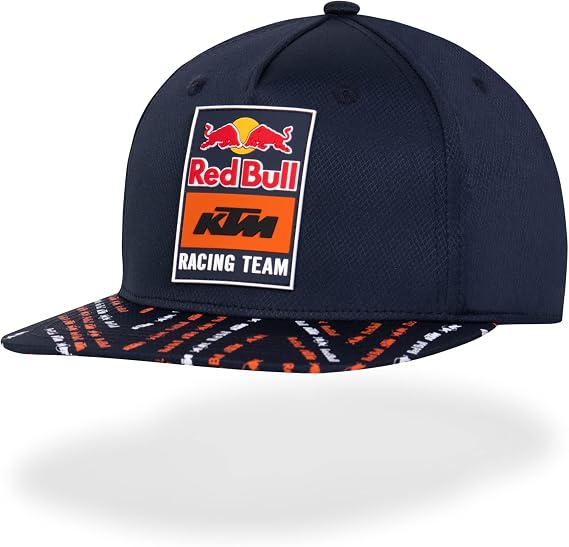 KTM Racing Team Twist Flat Cap, Unisex One Size - Official Merchandise Blue