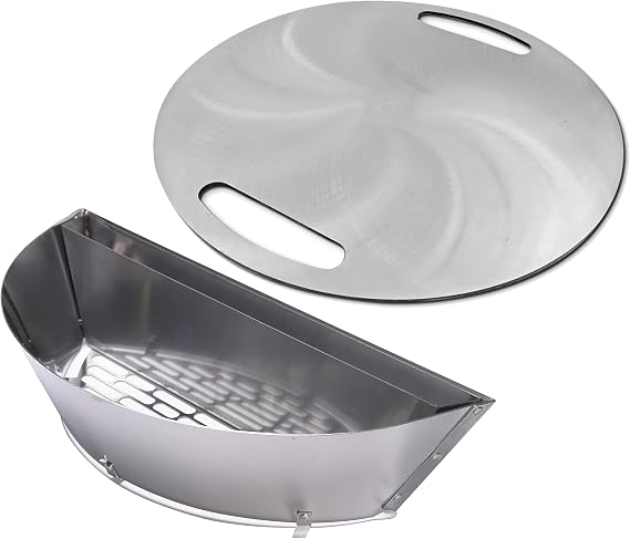 Slow 'N Sear Deluxe & Carbon Steel Plancha Griddle Combo